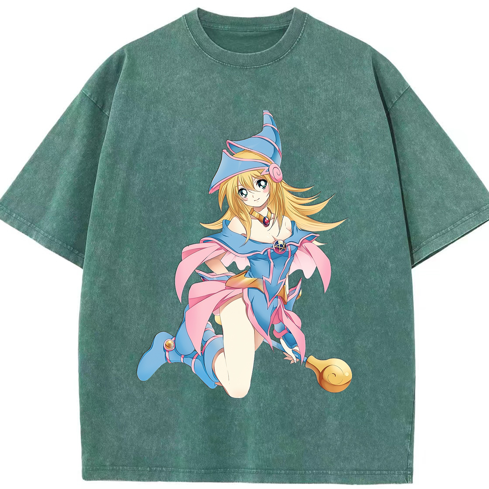 （画像用） 遊☆戯☆王 Yu-Gi-Oh! 綿100% ヴィンテージ風 半袖Tシャツ（フロントプリント）